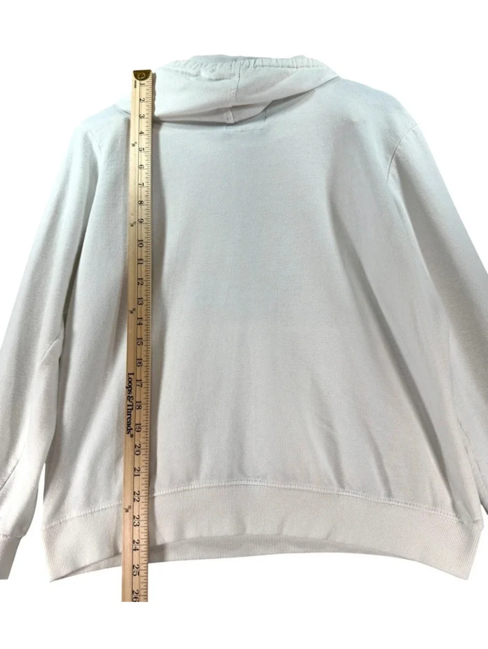 U.S. Polo Assn White Pullover Hoodie Red Logo Size L